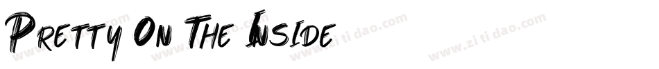 Pretty On The Inside字体转换